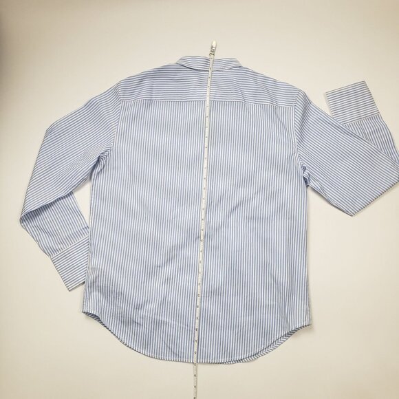 J.Crew Collection Garçon Embellished Shirt in Blue Pinstripe Women's - Pick Size - Picture 6 of 16